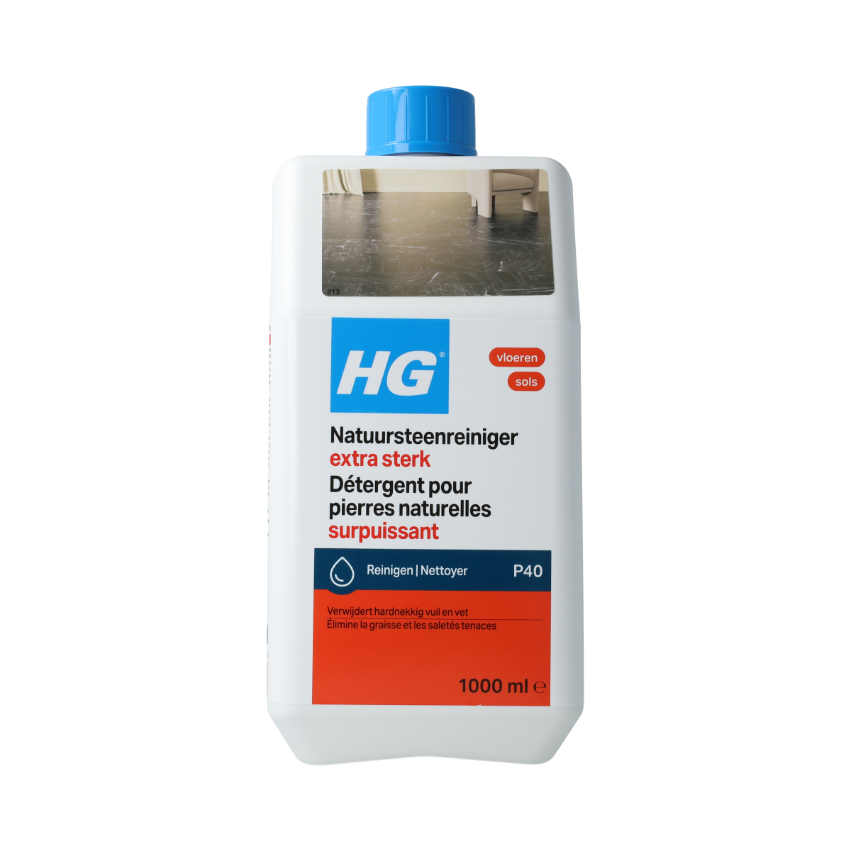 HG Natuursteen reiniger extra sterk 1.00 Liter