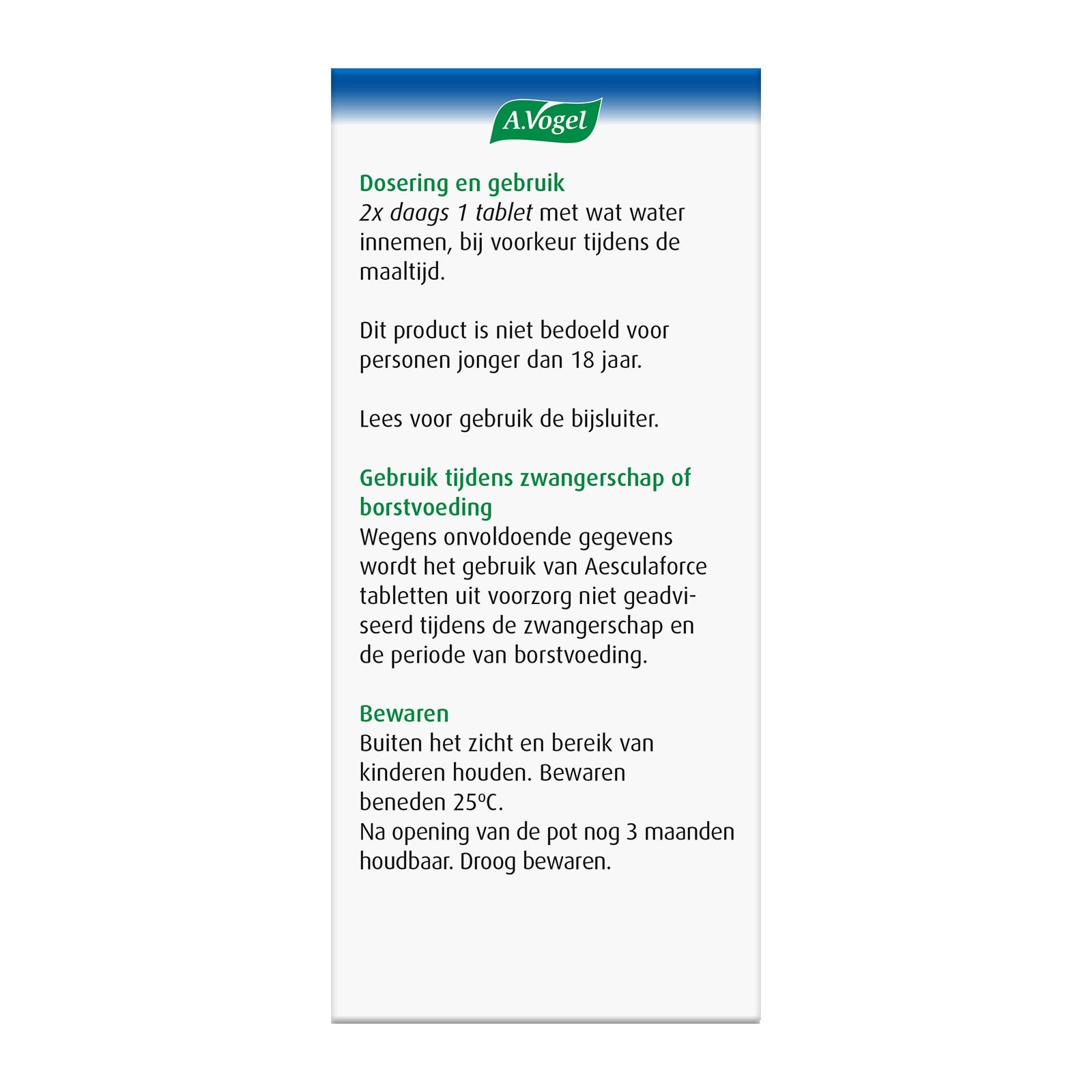 A Vogel Aesculaforce 50.00 Tabletten