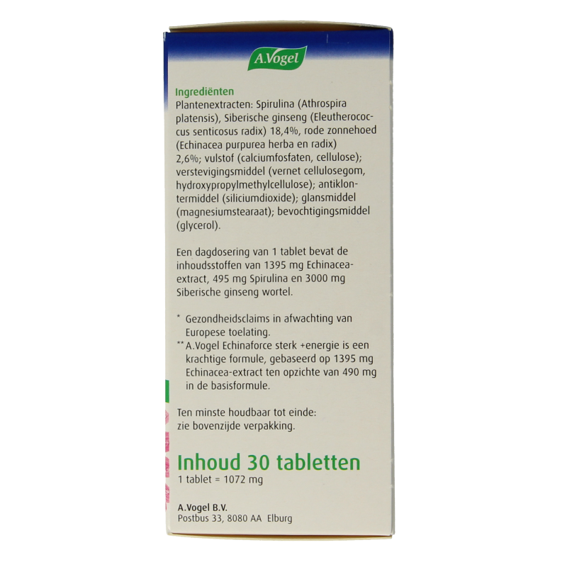 A Vogel Echinaforce tablet sterk & energie 30 Tabletten