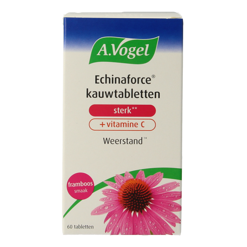 A Vogel Echinaforce kauwtablet sterk + vitamine C 60 Kauwtabletten