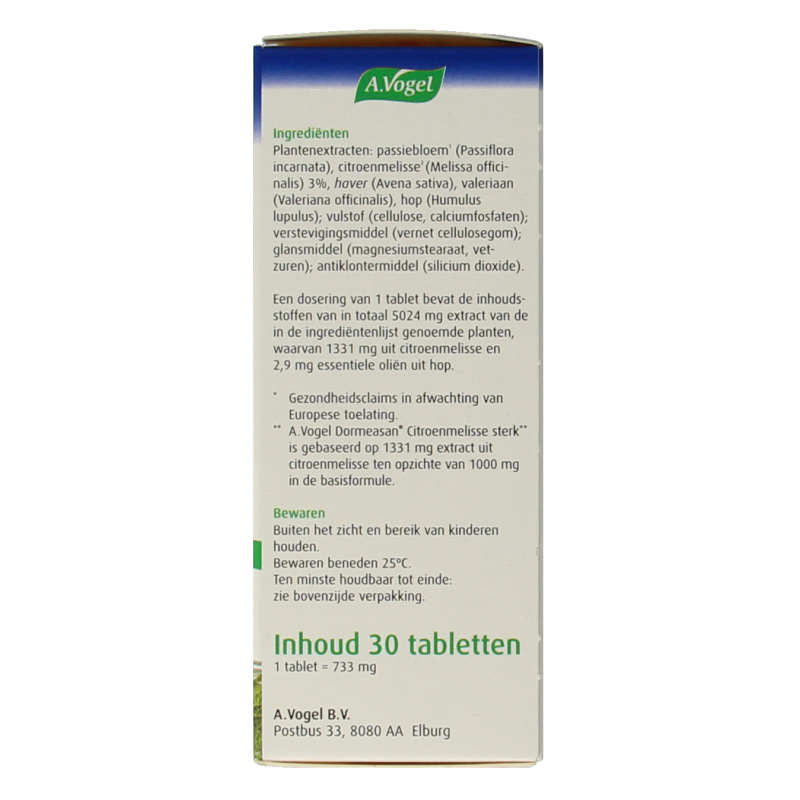 A Vogel Nachtrust sterk 30 Tabletten
