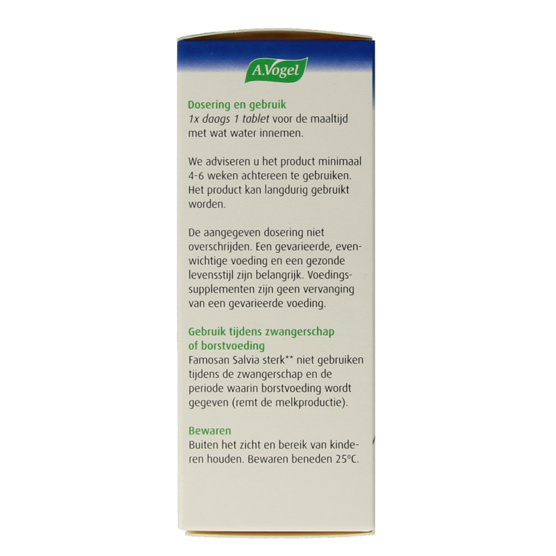 A Vogel Famosan salvia overgang sterk 25 Tabletten