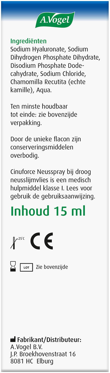 A Vogel Cinuforce neusspray droge neusslijmvlies 15 Milliliter