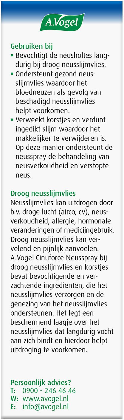 A Vogel Cinuforce neusspray droge neusslijmvlies 15 Milliliter
