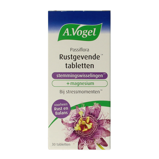 A Vogel Passiflora rustgevende tabl. stemmingswisselingen 30 Tabletten