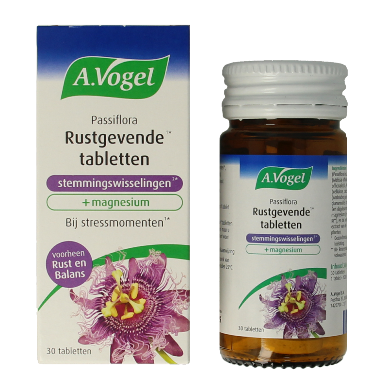 A Vogel Passiflora rustgevende tabl. stemmingswisselingen 30 Tabletten