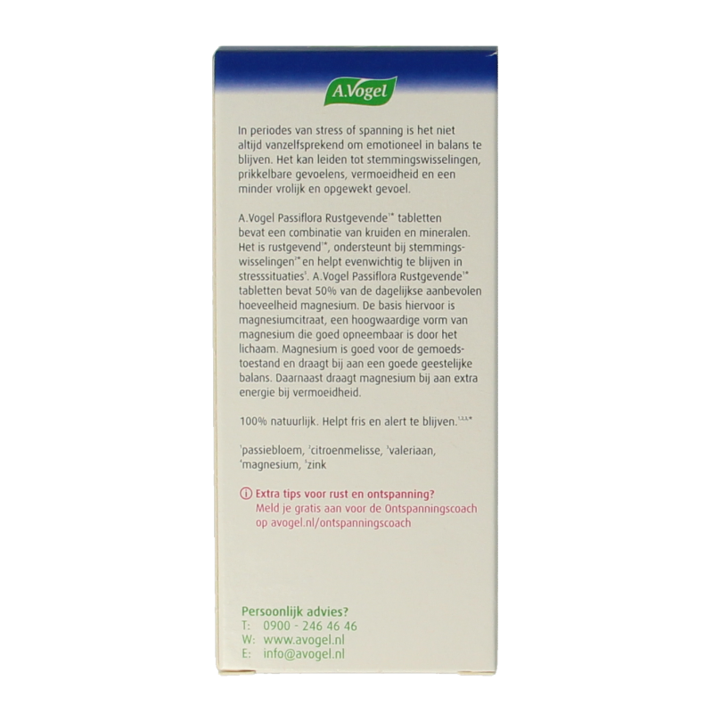 A Vogel Passiflora rustgevende tabl. stemmingswisselingen 30 Tabletten