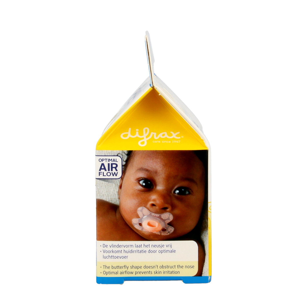 Difrax Fopspeen natural newborn  1.00 Stuks