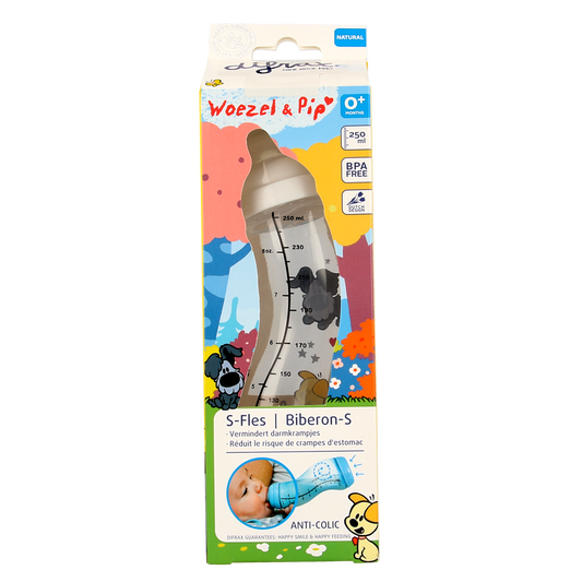 Difrax S-fles 250ml Woezel & Pip  1.00 Stuks