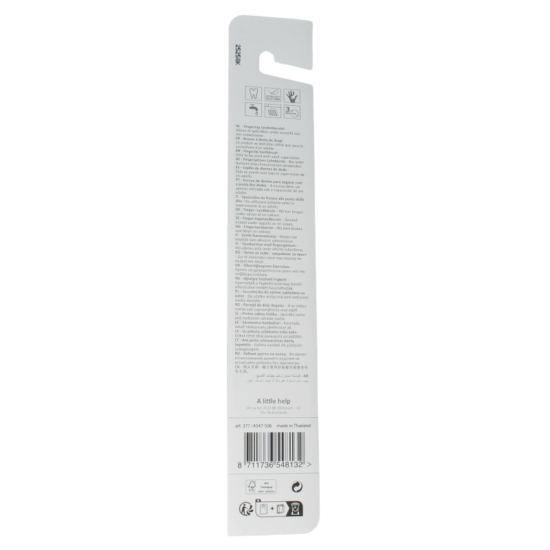 Difrax Vingertop tandenborstel 1 Stuks