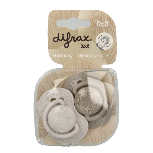 Difrax Lovi fopspeen harmony 0-6 maanden assorti 1.00 Stuks