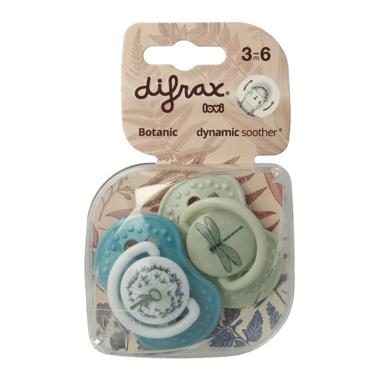 Difrax Lovi fopspeen botanic 3+ maanden 1.00 Stuks