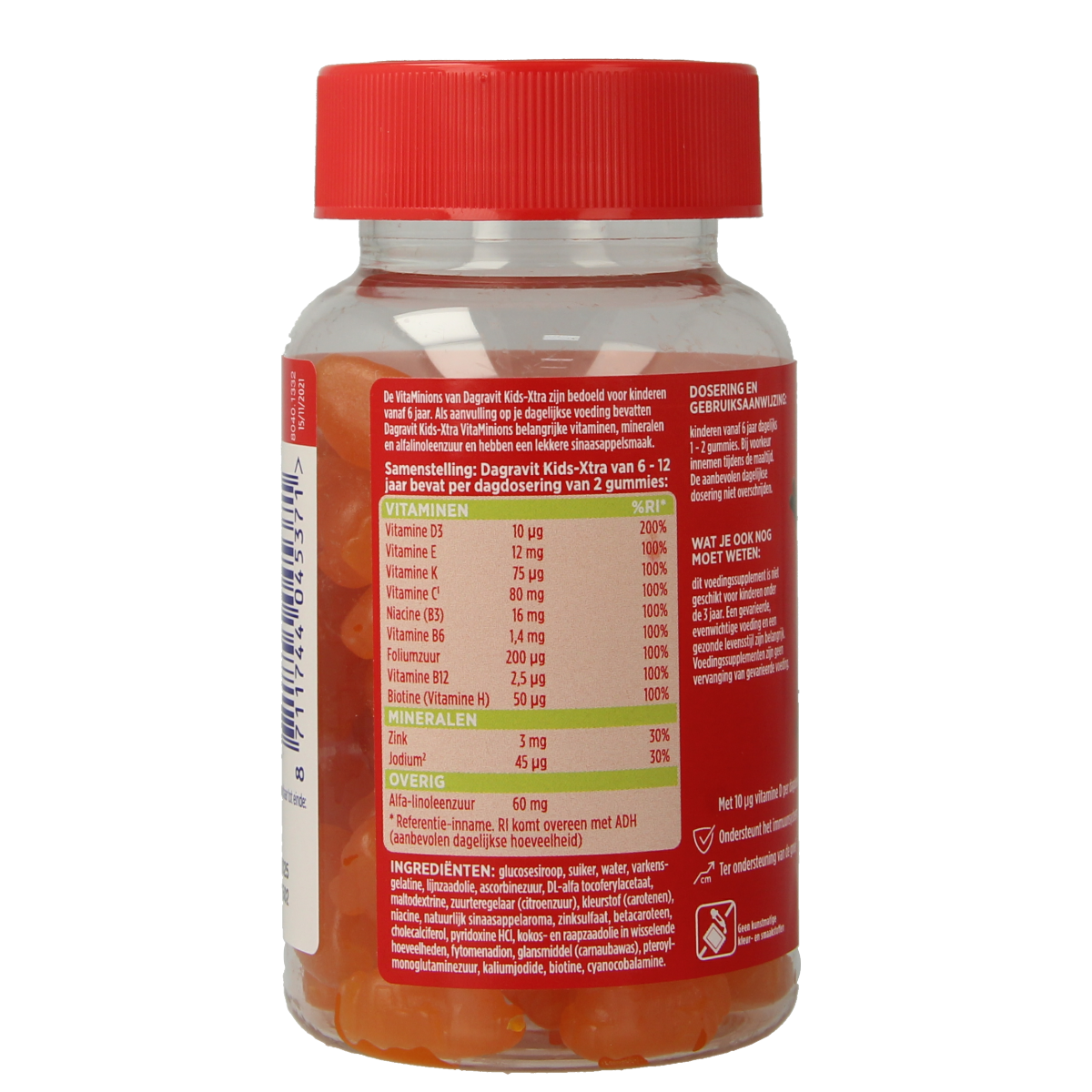 Dagravit Kids-Xtra vitaminions gums 6+ 60.00 Gummies