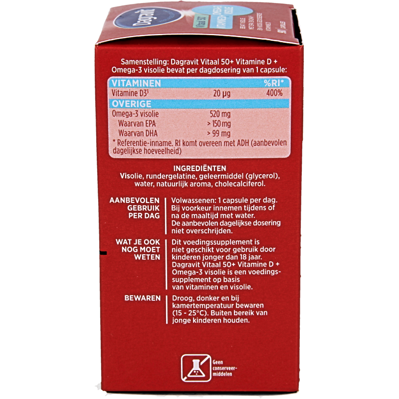 Dagravit Vitaal 50+ omega/vitamine D  90 Capsules
