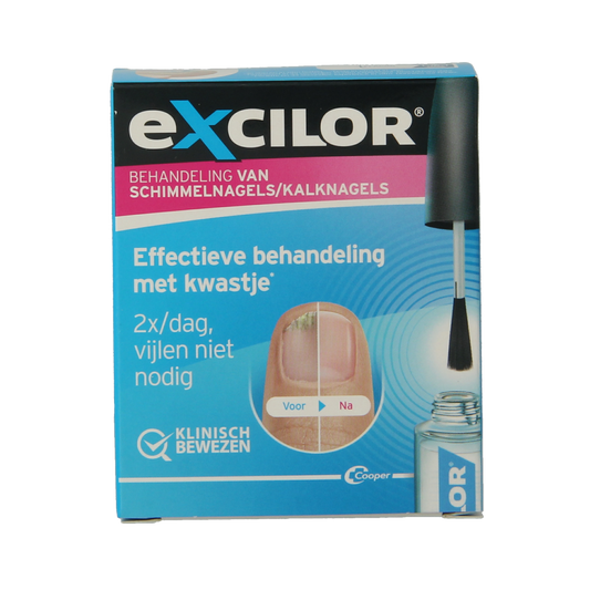 Excilor Kalknagel solution with brush for toenail fungus treatment, 3.03 ml, foot care product by Excilor