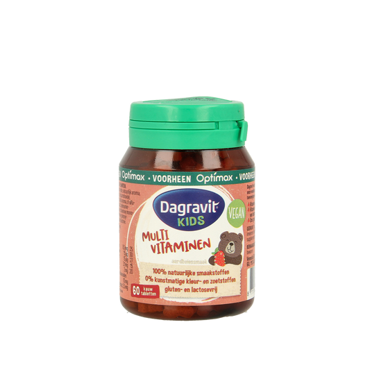 Dagravit Natural kids aardbei 60.00 Tabletten