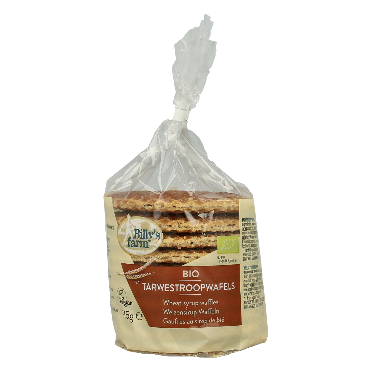Billy's Farm OP=OP Tarwestroopwafels bio 315.00 Gram
