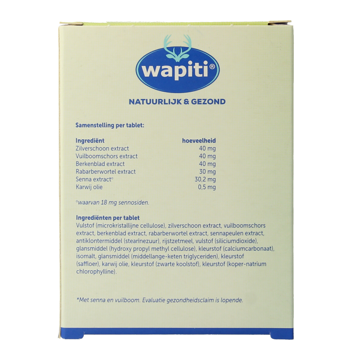 Wapiti Darmfunctie complex 60.00 Tabletten