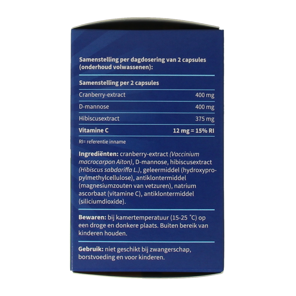 Blaseberry Cranberry D-Mannose & hibiscus 50.00 Capsules