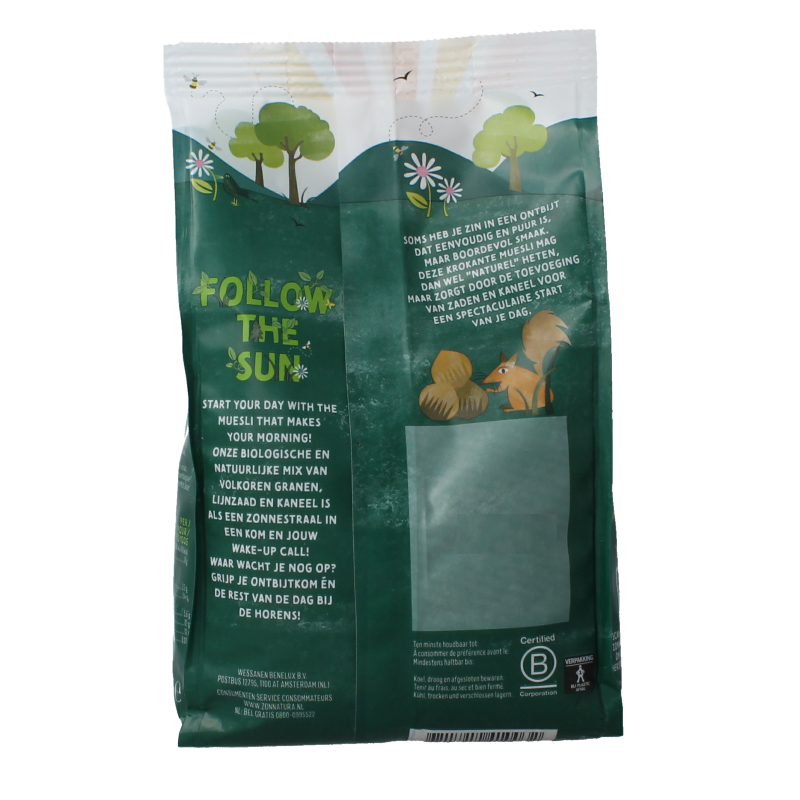 Zonnatura Krokante muesli naturel bio 375 Gram