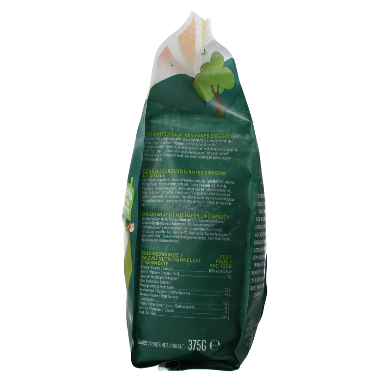 Zonnatura Krokante muesli naturel bio 375 Gram