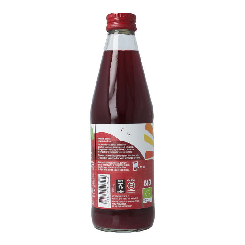 Zonnatura Cranberrysap puur bio 330 Milliliter
