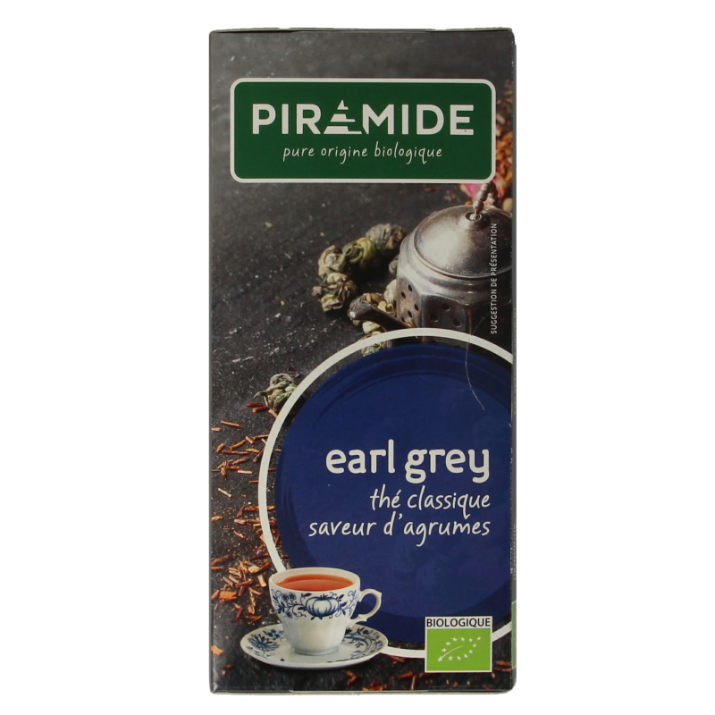 Piramide Earl grey thee eko bio 20 Zakjes