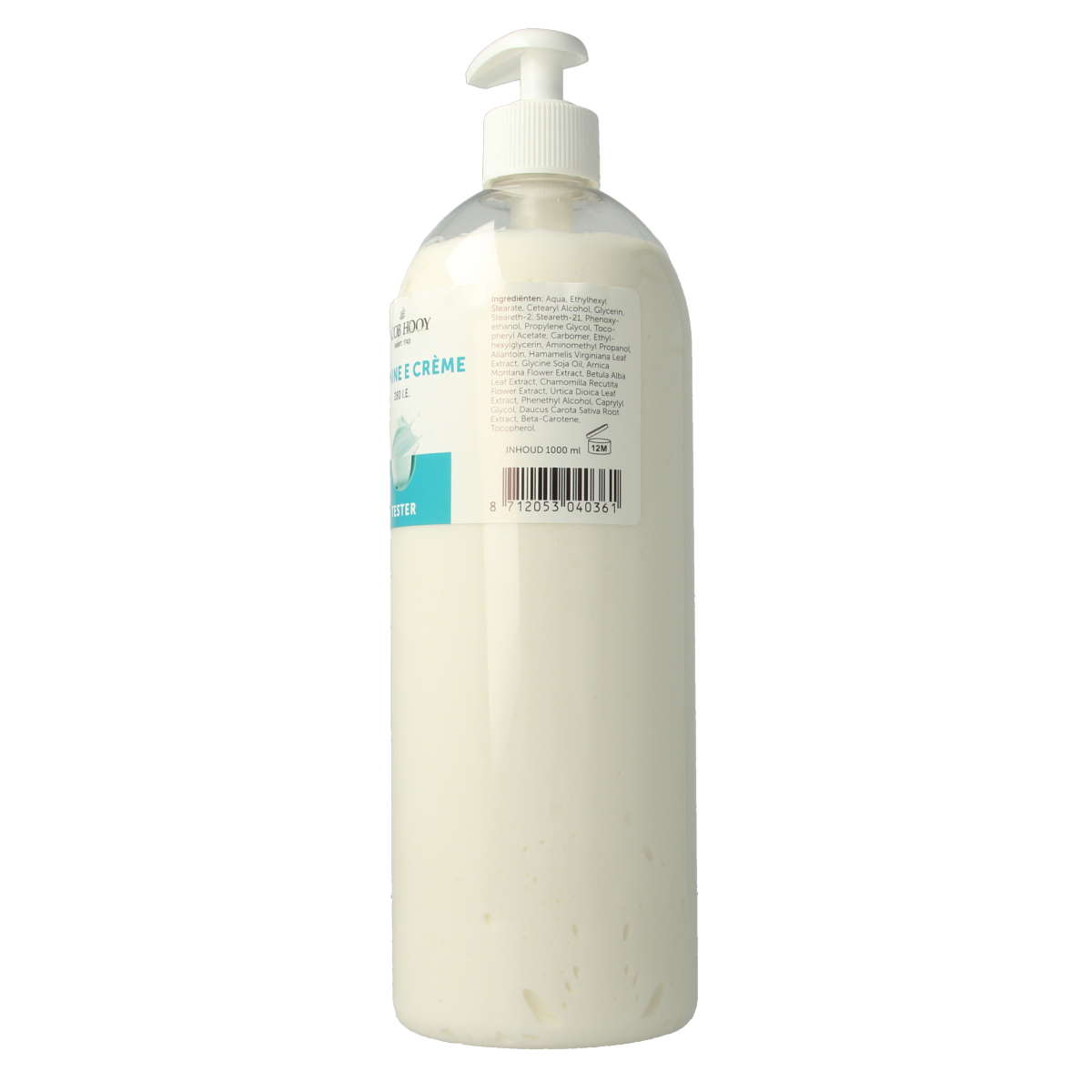 Jacob Hooy Vitamine E creme 1000ml tester 1.00 Tester
