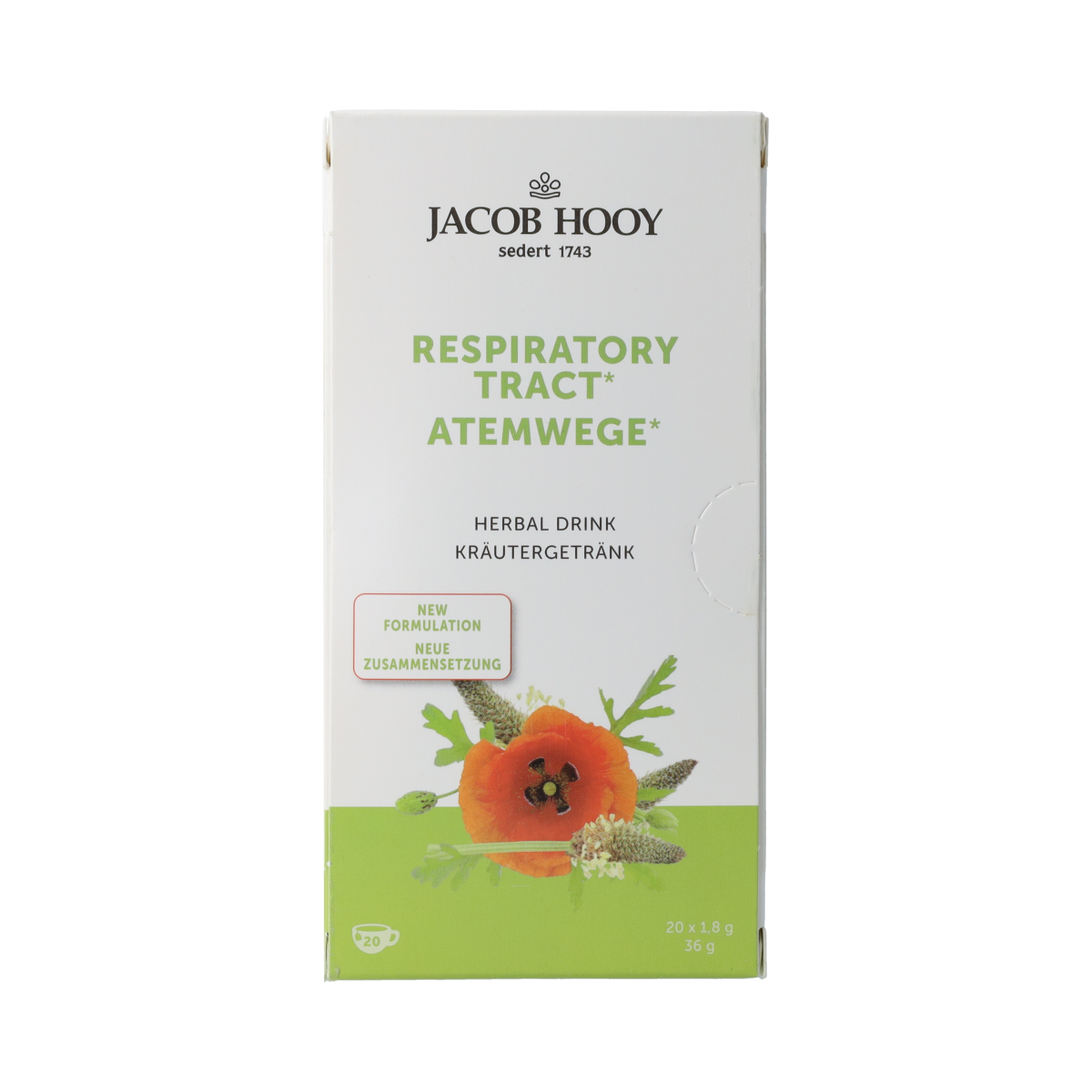 Jacob Hooy Gezonde luchtwegen thee 20.00 Zakjes