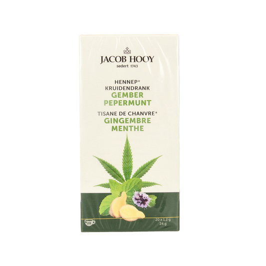 Jacob Hooy Hennep gember pepermunt thee 20.00 Zakjes