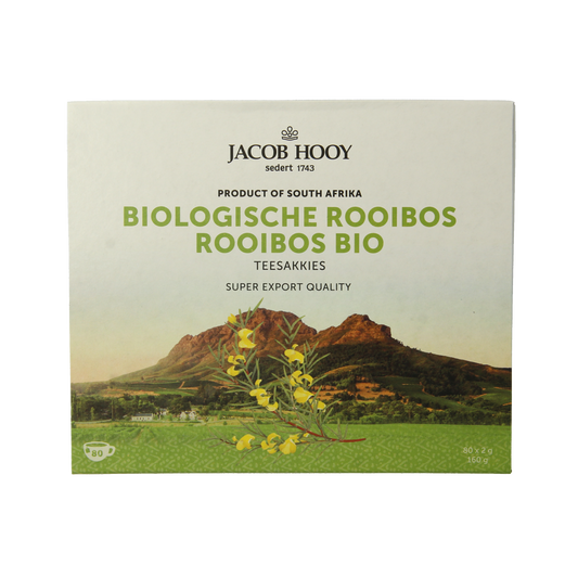 Jacob Hooy Rooibosthee sakkies bio 80.00 Zakjes