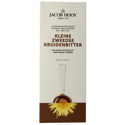 Jacob Hooy Zweedse kruidenbitter groot 500 Milliliter