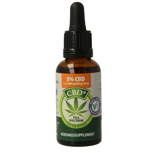 Jacob Hooy CBD plus olie 5% 30 Milliliter