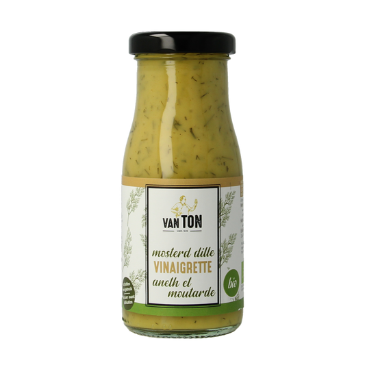 Van Ton Mosterd dille dressing bio 150.00 Milliliter