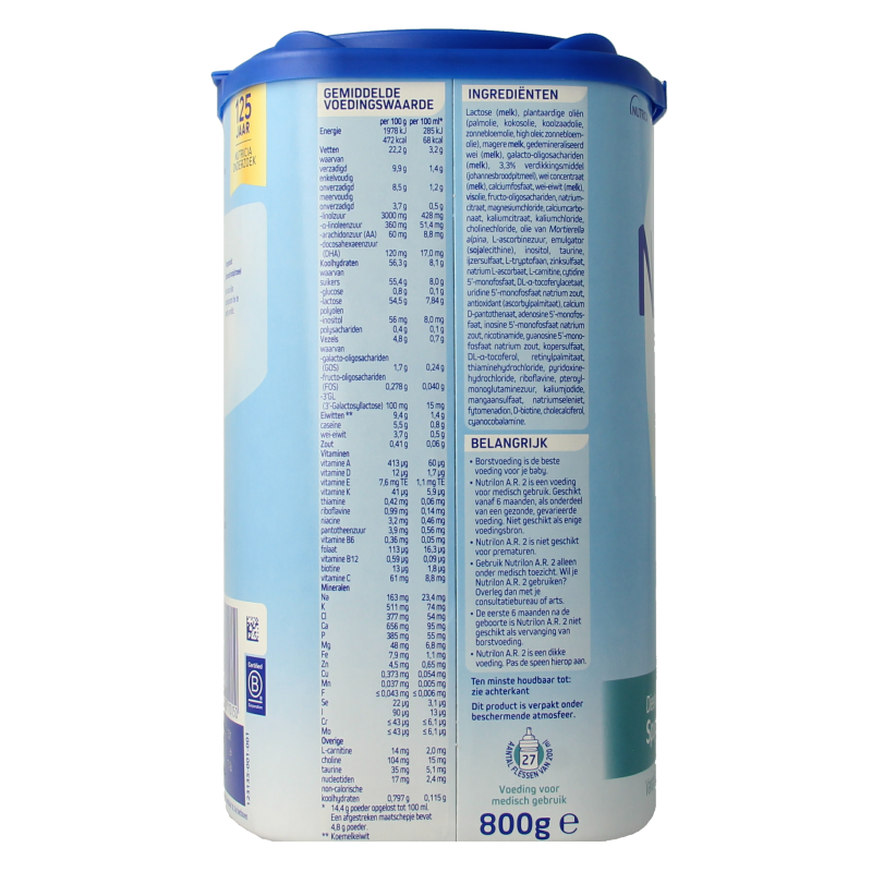 Nutrilon A.R. 2  800 Gram