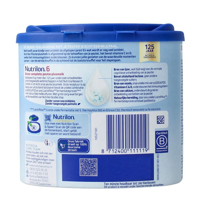 Nutrilon 6 Peutermelkplus melk poeder 400 Gram