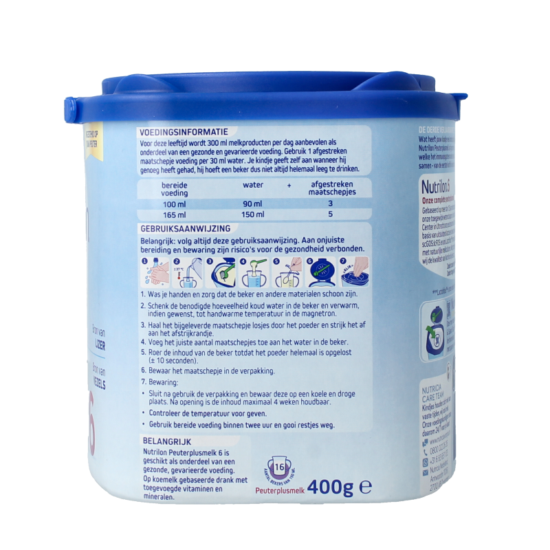 Nutrilon 6 Peutermelkplus melk poeder 400 Gram
