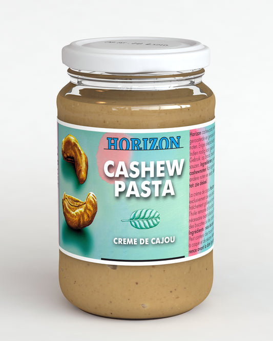 Horizon organic Cashewpasta spread on bread, eco-friendly bio broodbeleg in 350g jar, creamy nut spread with cashews