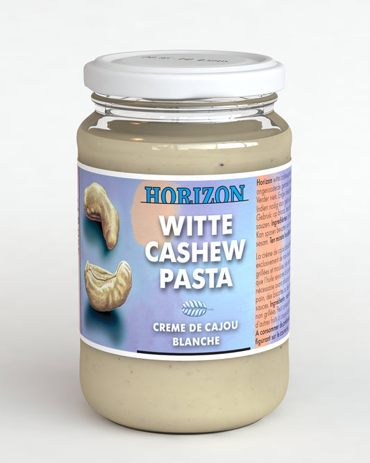 Horizon organic cashew spread on bread, 350g, eco-friendly bio broochbeleg with creamy texture and natural nut flavor.