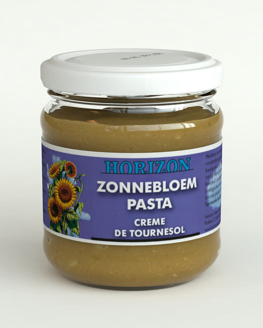 Horizon biologische zonnebloempasta met zeezout op broodbeleg, 175g, voedzaam en natuurlijk spreads.