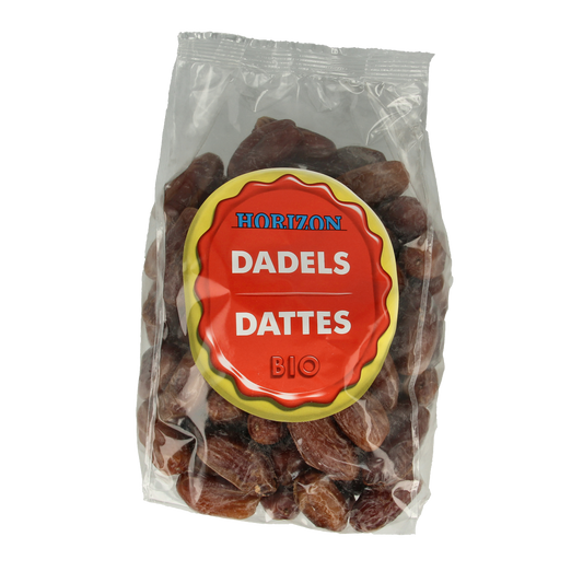 Horizon bio Dadels, 800g, raw superfoods with fresh, natural dates shown in a clear image.