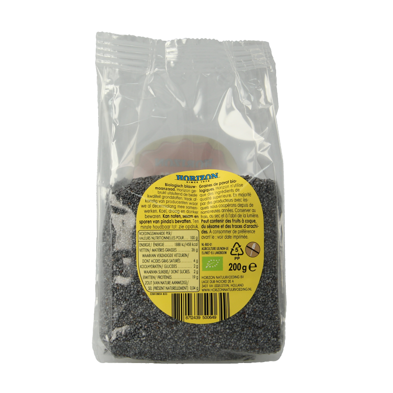 Horizon Maanzaad blauw bio 200 Gram