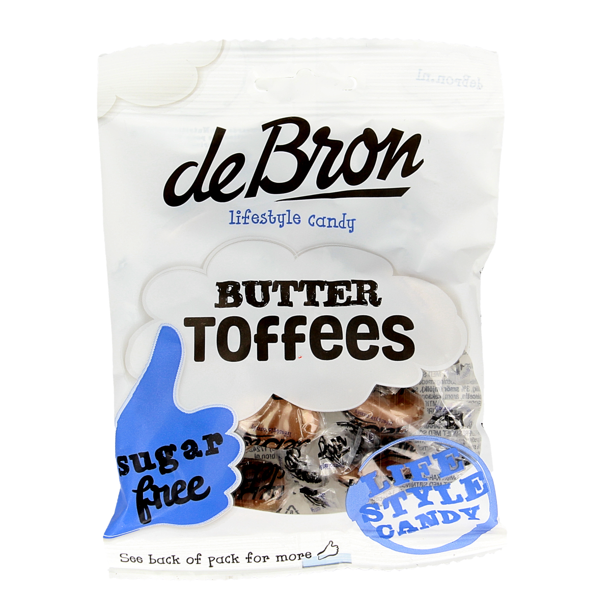 De Bron Buttertoffee suikervrij 70.00 Gram