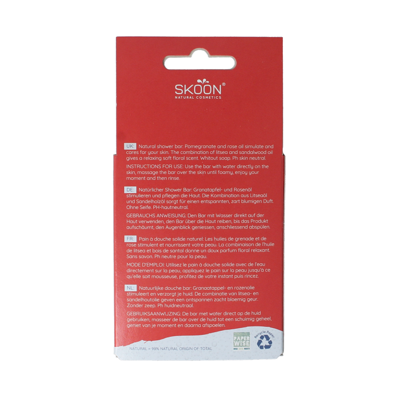 Skoon Solid shower flower power 90 Gram