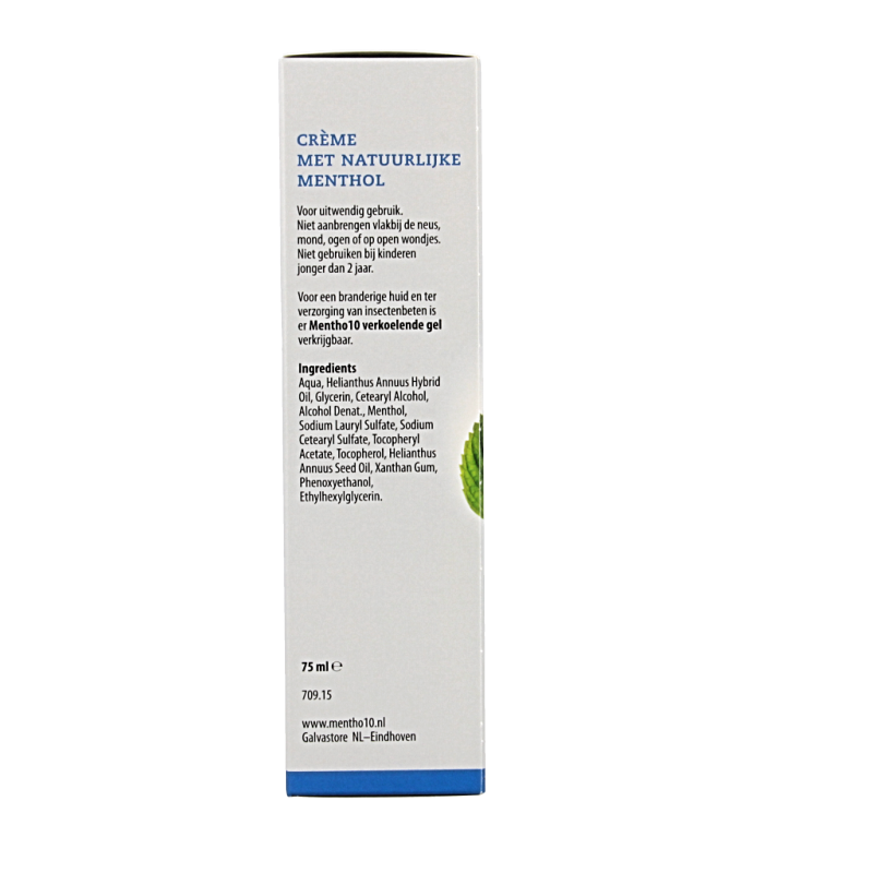 Mentho 10 Mentholcreme 75 Milliliter