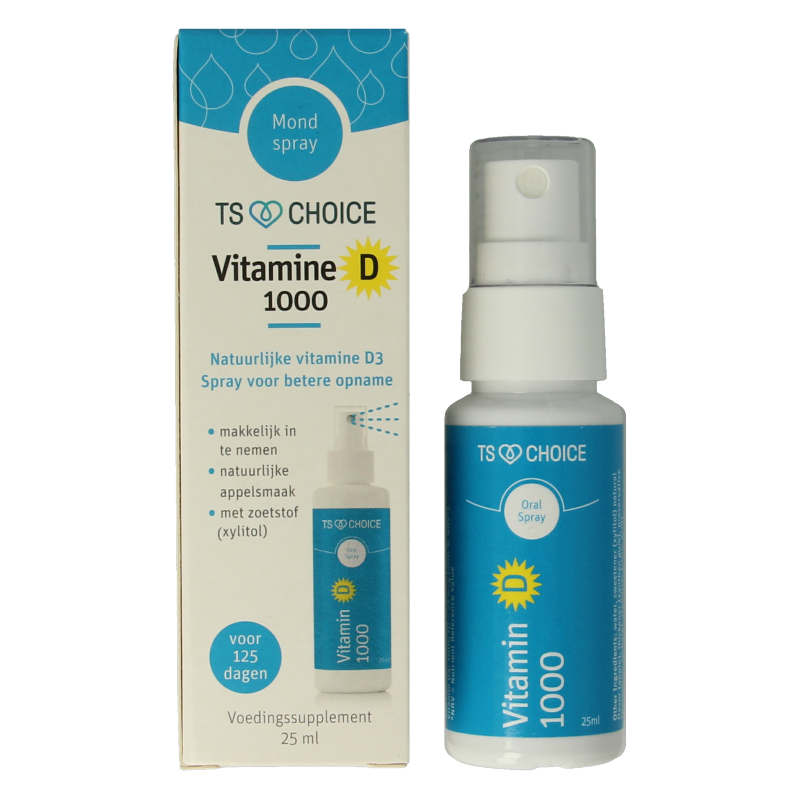 TS Choice Vitaminespray vitamine D 1000 25 Milliliter