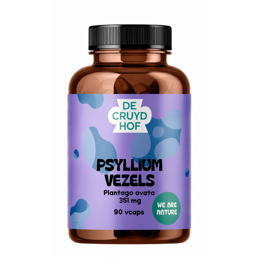 De Cruydhof De Cruydhof Psylliumvezels, 90 vcaps 90.00 Vegetarische capsules
