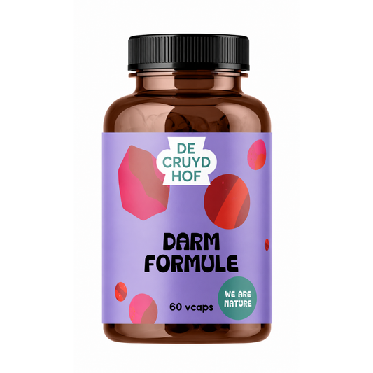 De Cruydhof Darm formule vegetarian capsules, dietary supplement in 60 capsules, herbal and nutritional support.