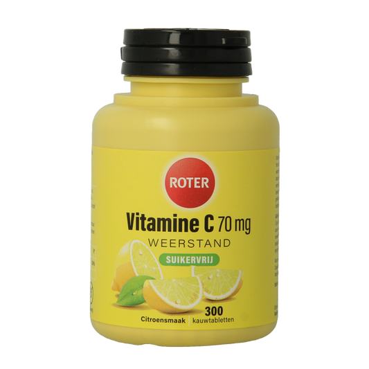 Roter Vitamine C 70 mg suikervrij 300 Kauwtabletten