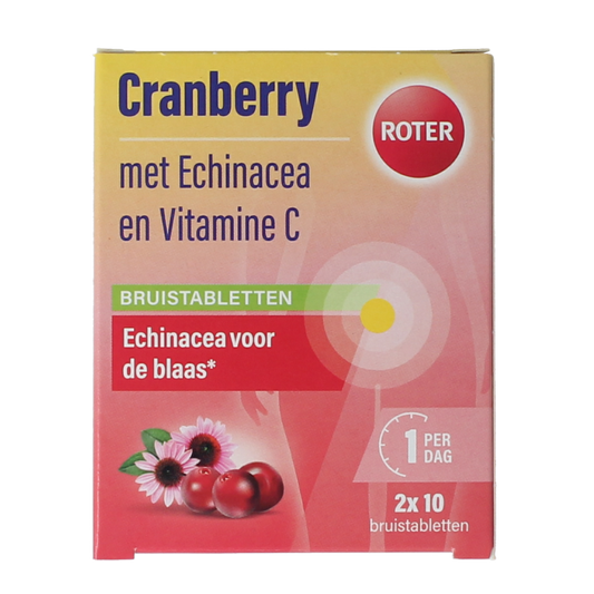 Roter Cranberry vitamine C & echinacea duopack 20 Bruistabletten
